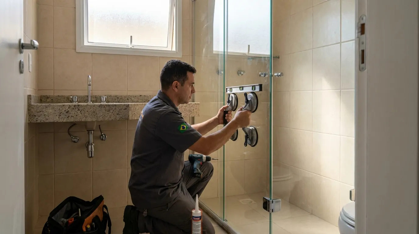 Manutenção e Reparo de Box de Vidro